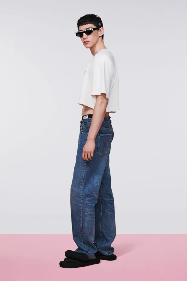 Men Fiorucci Regular Fit Jeans Mid Blue Mid Blue Men Fiorucci Regular Fit Jeans Mid Blue Mid Blue