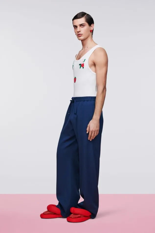 Men Fiorucci Suit Trousers Blue Blue Men Fiorucci Suit Trousers Blue Blue