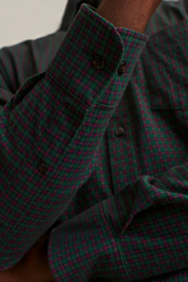 Men Flannels and Shirt Jackets Bonobos Everyday Lightweight Flannel Shirt Caspian Check