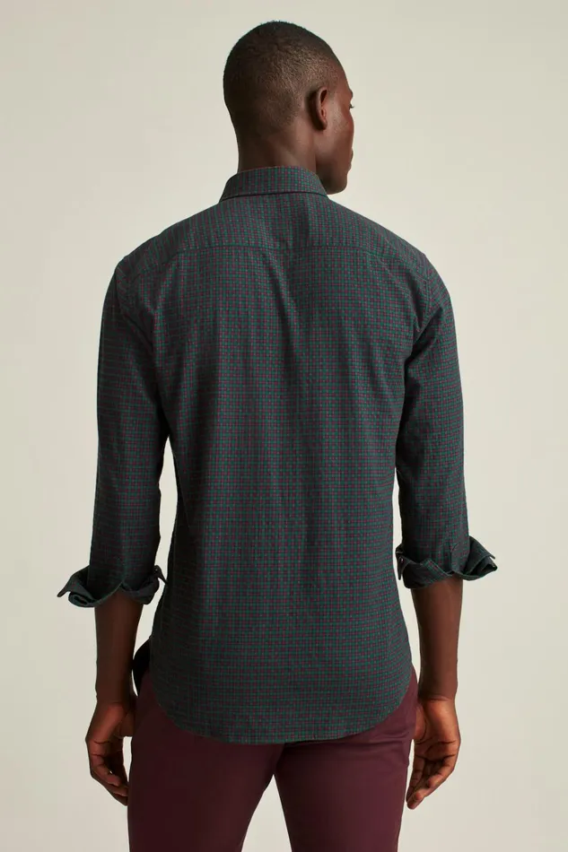 Men Flannels and Shirt Jackets Bonobos Everyday Lightweight Flannel Shirt Caspian Check