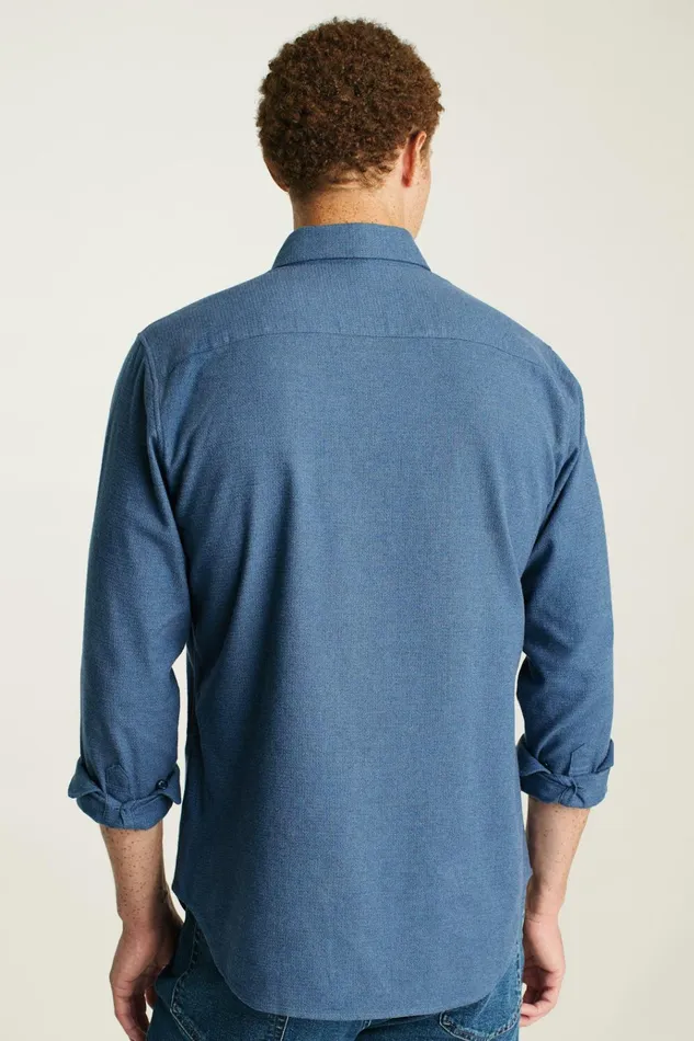 Men Flannels and Shirt Jackets Bonobos Everyday Lightweight Flannel Shirt Dark Navy Houndstooth
