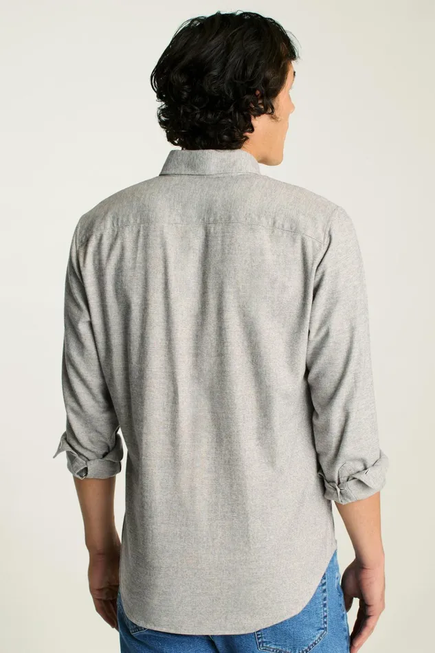 Men Flannels and Shirt Jackets Bonobos Everyday Lightweight Flannel Shirt Grey Dobby Houndstooth