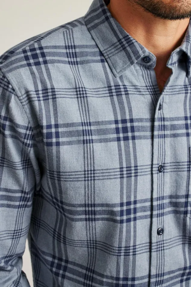 Men Flannels and Shirt Jackets Bonobos Everyday Lightweight Flannel Shirt Hall Plaid