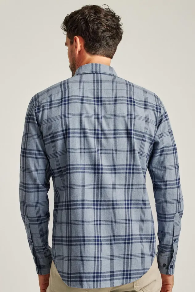 Men Flannels and Shirt Jackets Bonobos Everyday Lightweight Flannel Shirt Hall Plaid
