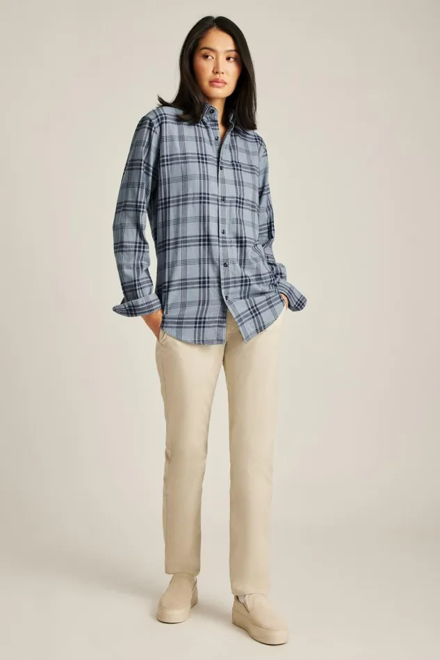 Men Flannels and Shirt Jackets Bonobos Everyday Lightweight Flannel Shirt Hall Plaid