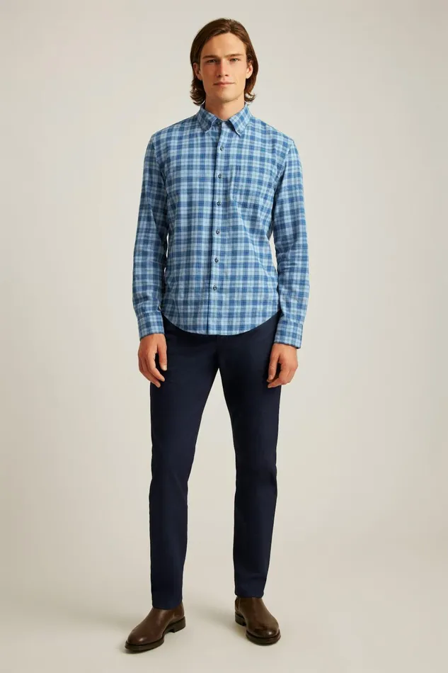 Men Flannels and Shirt Jackets Bonobos Everyday Lightweight Flannel Shirt Heather Blue Heywood Plaid Men Flannels and Shirt Jackets Bonobos Everyday Lightweight Flannel Shirt Heather Blue Heywood Plaid