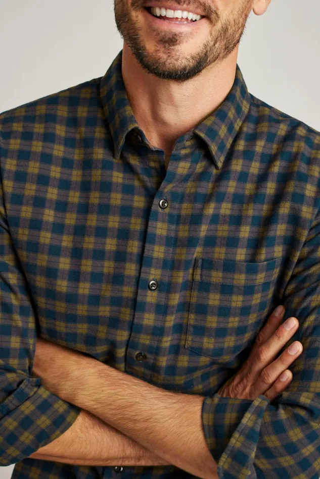 Men Flannels and Shirt Jackets Bonobos Everyday Lightweight Flannel Shirt Languishing Plaid