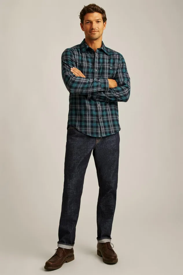 Men Flannels and Shirt Jackets Bonobos Fireside Flannel Shirt Charcoal Jade Plaid Men Flannels and Shirt Jackets Bonobos Fireside Flannel Shirt Charcoal Jade Plaid