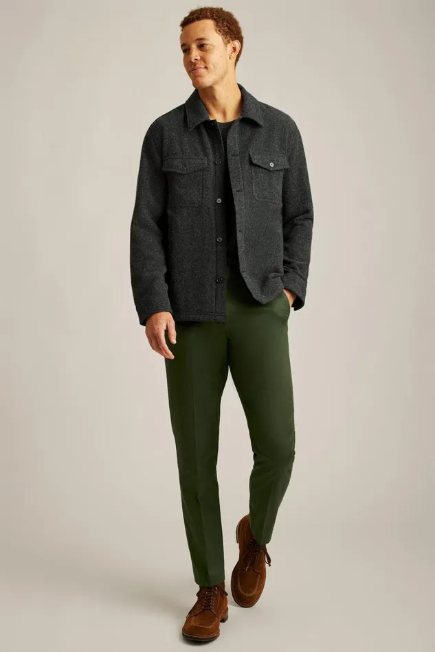 Men Flannels and Shirt Jackets Bonobos Japanese Wool Jacket Charcoal