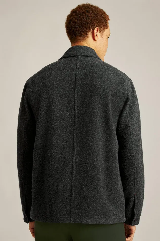 Men Flannels and Shirt Jackets Bonobos Japanese Wool Jacket Charcoal