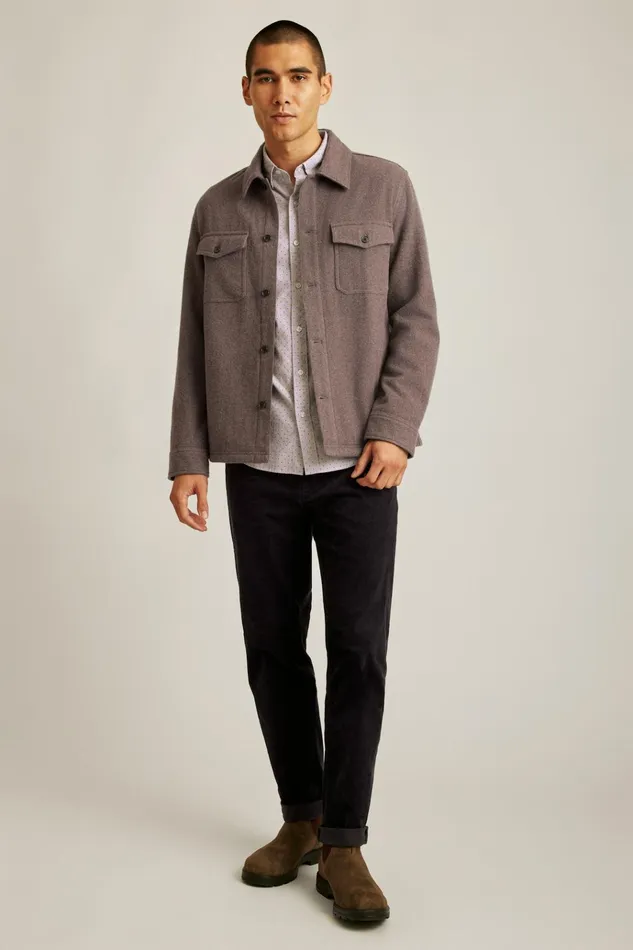 Men Flannels and Shirt Jackets Bonobos Japanese Wool Jacket Dried Rose