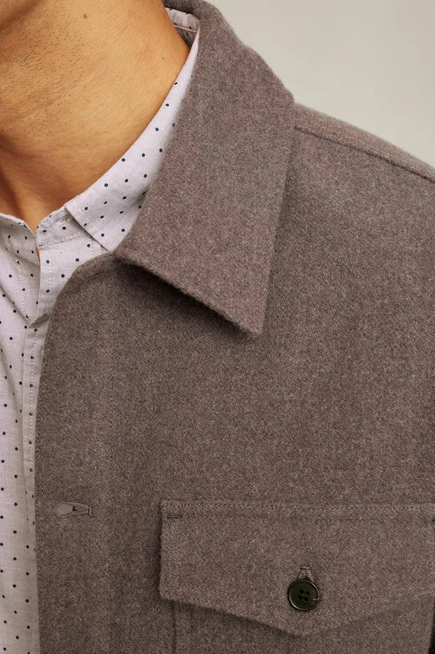 Men Flannels and Shirt Jackets Bonobos Japanese Wool Jacket Dried Rose