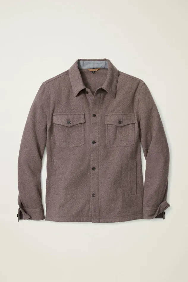 Men Flannels and Shirt Jackets Bonobos Japanese Wool Jacket Dried Rose