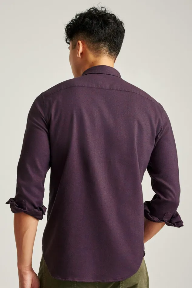 Men Flannels and Shirt Jackets Bonobos Performance Flannel Shirt Berry Houndstooth