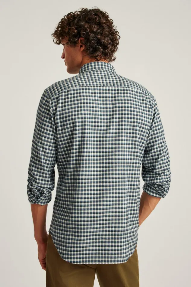 Men Flannels and Shirt Jackets Bonobos Performance Flannel Shirt Woodsen Plaid
