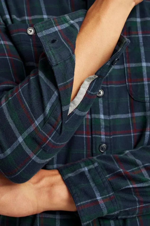 Men Flannels and Shirt Jackets Bonobos Stretch Flannel Shirt Holiday Plaid