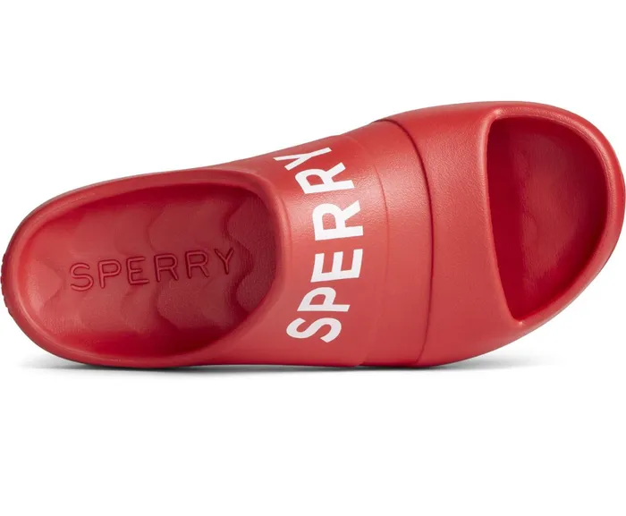 Men Float Slide Logo Sandal Red Sperry Sandals Men Float Slide Logo Sandal Red Sperry Sandals