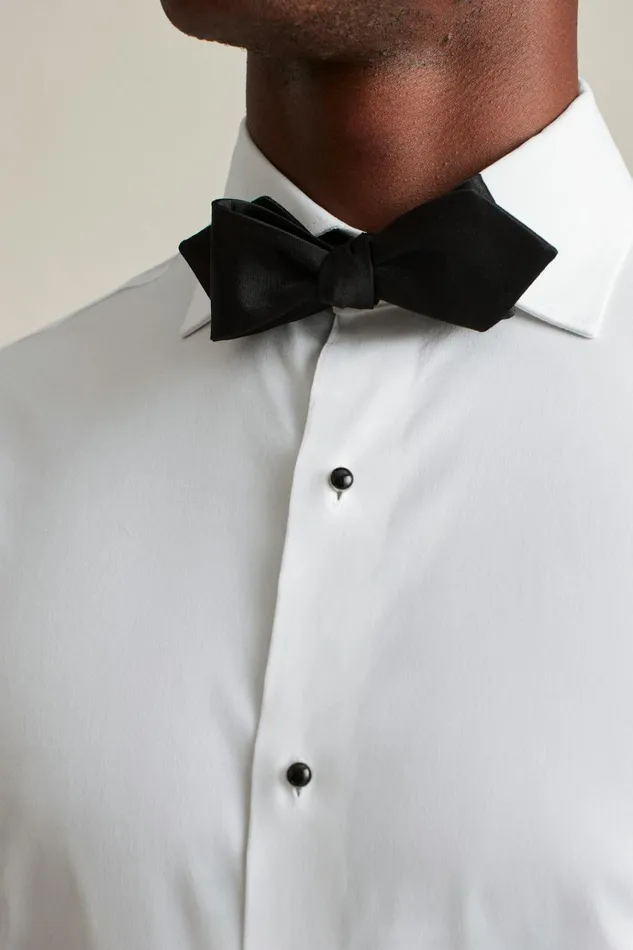 Men Formal Dress Shirts Bonobos Empire Stretch Tuxedo Shirt White With Studs