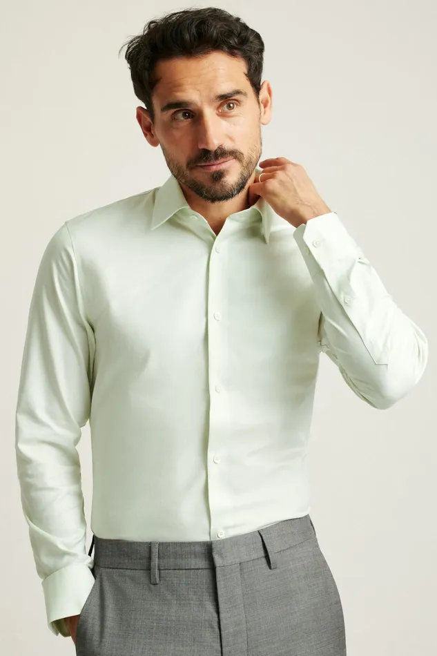 Men Formal Dress Shirts Bonobos Jetsetter Premium Dress Shirt Mint Green Dobby