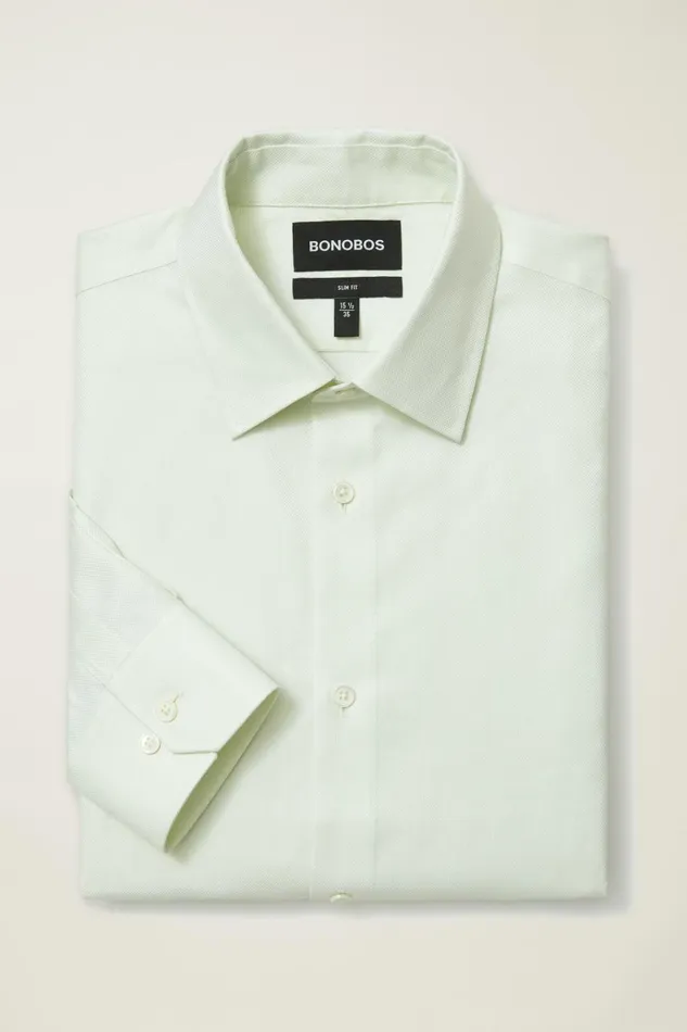 Men Formal Dress Shirts Bonobos Jetsetter Premium Dress Shirt Mint Green Dobby