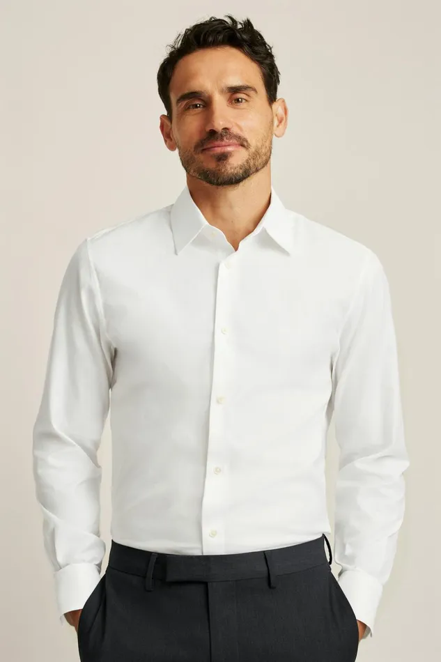 Men Formal Dress Shirts Bonobos Jetsetter Premium Dress Shirt White Dobby