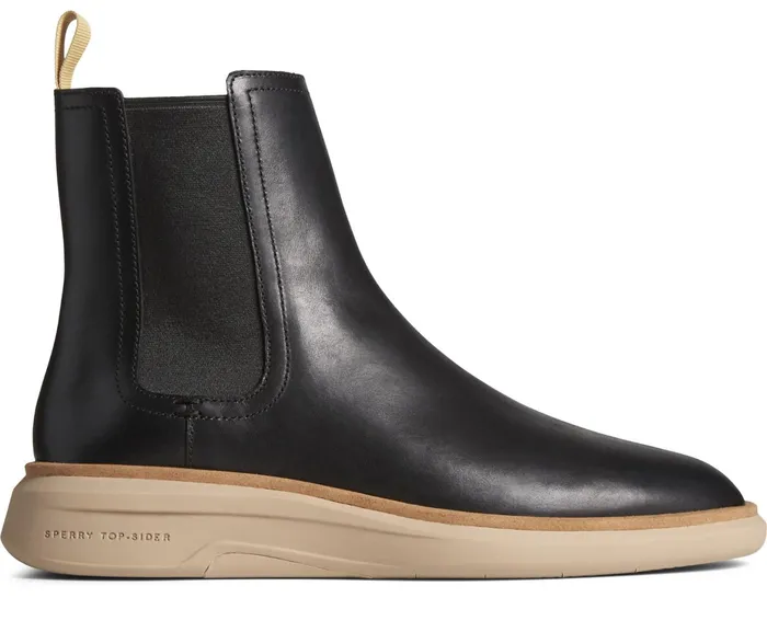 Men Gold Cup Commodore PLUSHWAVE Chelsea Boot Black Sperry Boots