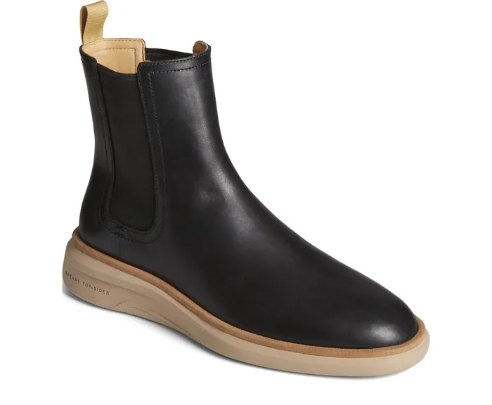 Men Gold Cup Commodore PLUSHWAVE Chelsea Boot Black Sperry Boots Men Gold Cup Commodore PLUSHWAVE Chelsea Boot Black Sperry Boots