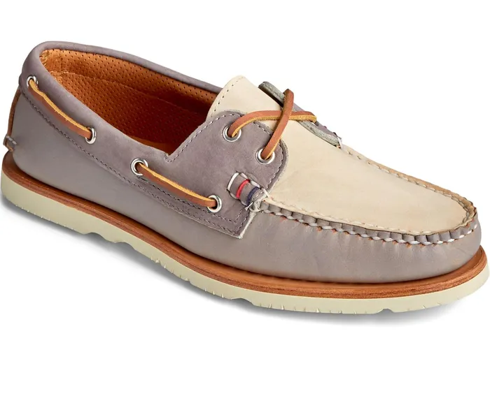 Men Gold Cup Handcrafted In Maine Boat Shoe Grey TriTone Sperry Boat Shoes Men Gold Cup Handcrafted In Maine Boat Shoe Grey TriTone Sperry Boat Shoes