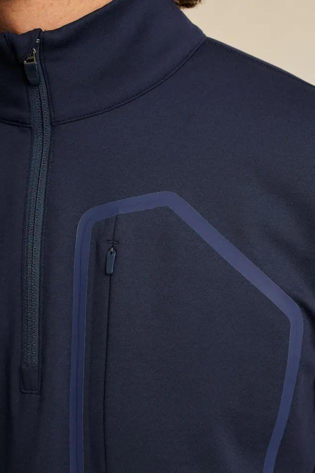 Men Golf Outerwear and Layering Bonobos The Elements Half Zip Navy