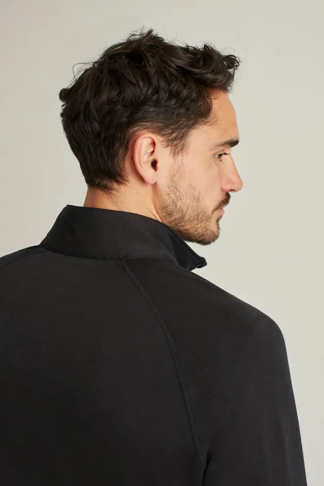 Men Golf Outerwear and Layering Bonobos The Playthrough Performance Golf Half Zip Black