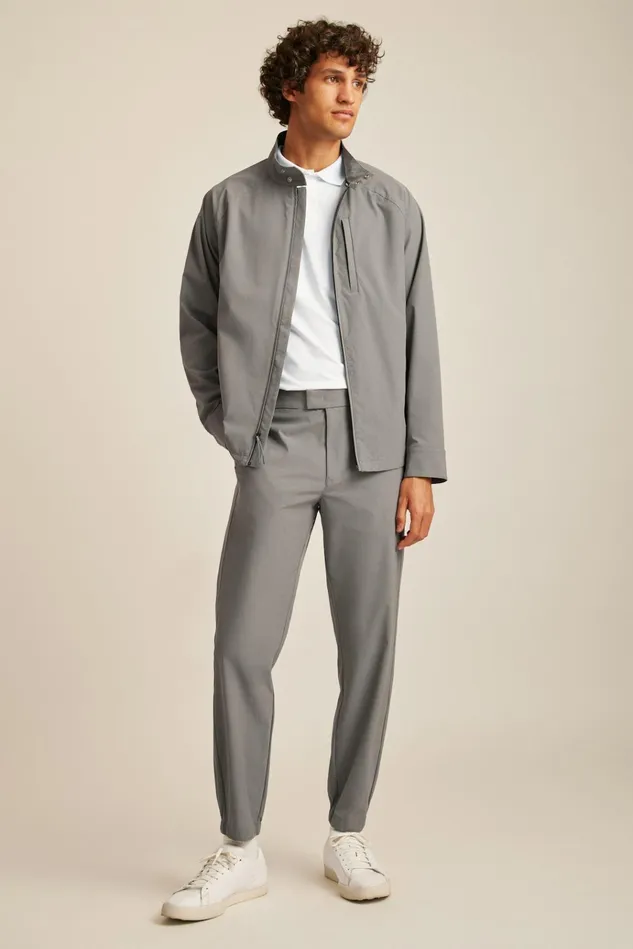 Men Golf Outerwear and Layering Bonobos Tour Harrington Golf Jacket Lava Smoke Dark Grey Men Golf Outerwear and Layering Bonobos Tour Harrington Golf Jacket Lava Smoke Dark Grey