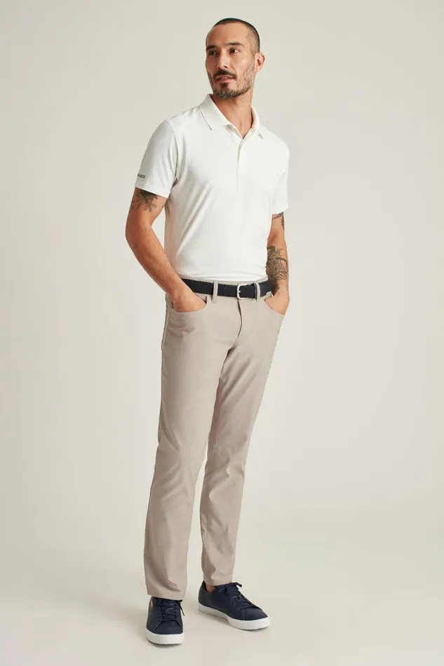 Men Golf Pants Bonobos Lightweight 5Pocket Golf Pant Heather Khaki