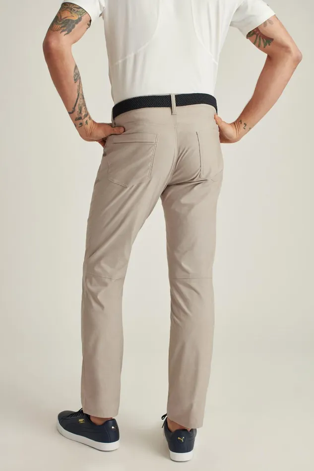 Men Golf Pants Bonobos Lightweight 5Pocket Golf Pant Heather Khaki