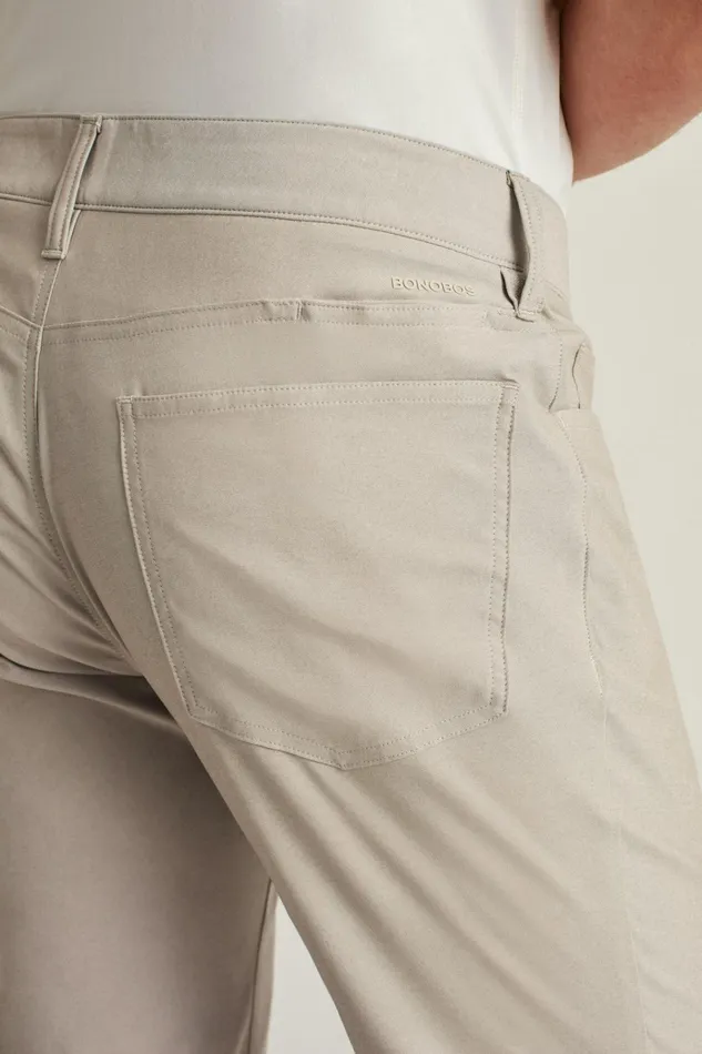 Men Golf Pants Bonobos Lightweight 5Pocket Golf Pant Heather Khaki