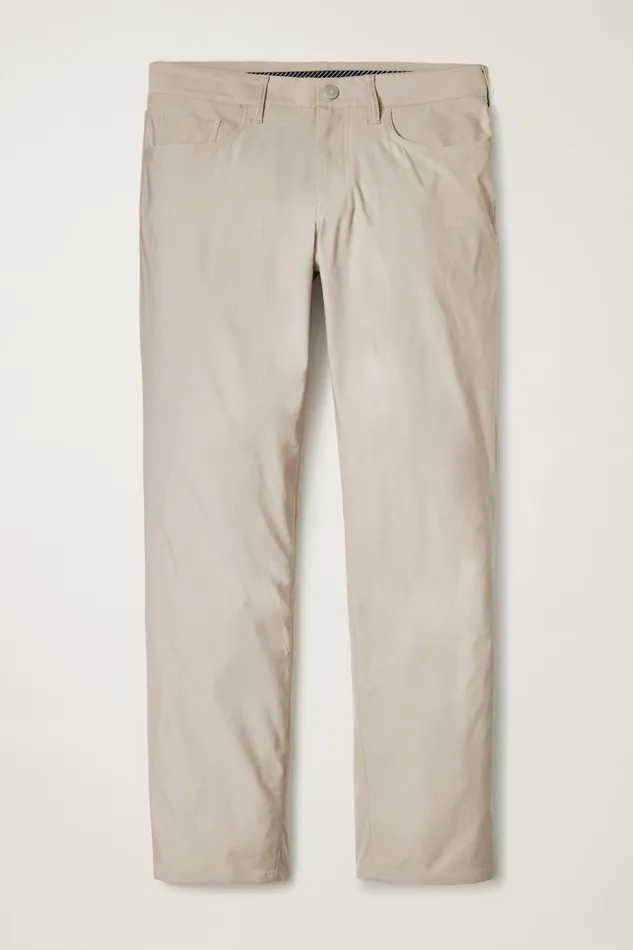 Men Golf Pants Bonobos Lightweight 5Pocket Golf Pant Heather Khaki
