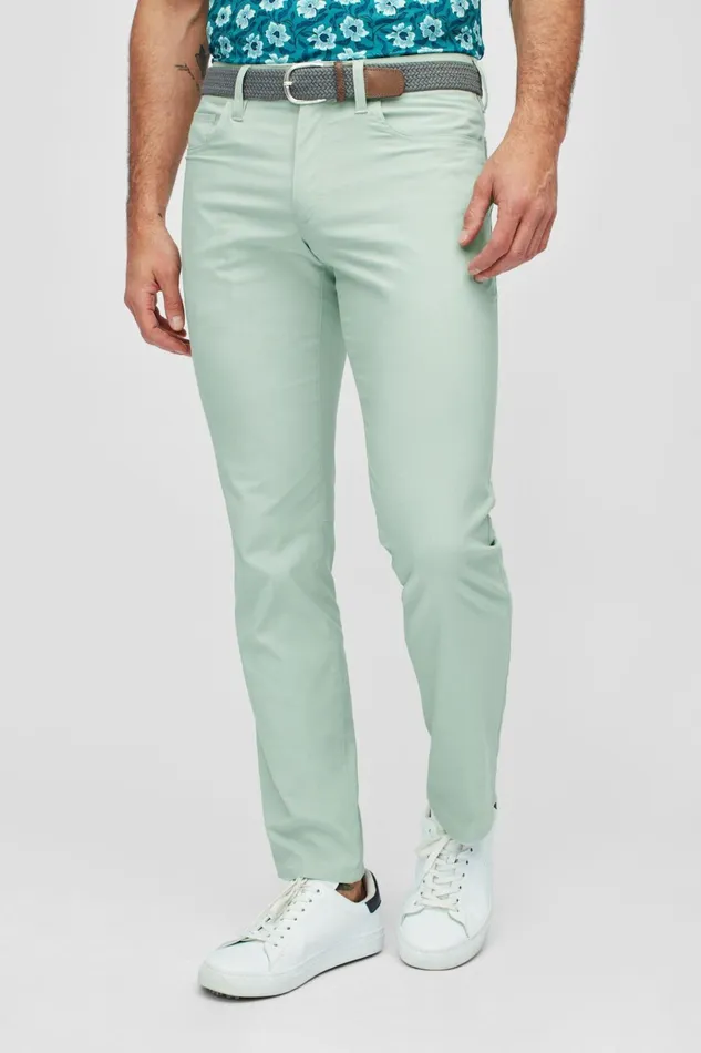 Men Golf Pants Bonobos Lightweight 5Pocket Golf Pant Mint Green