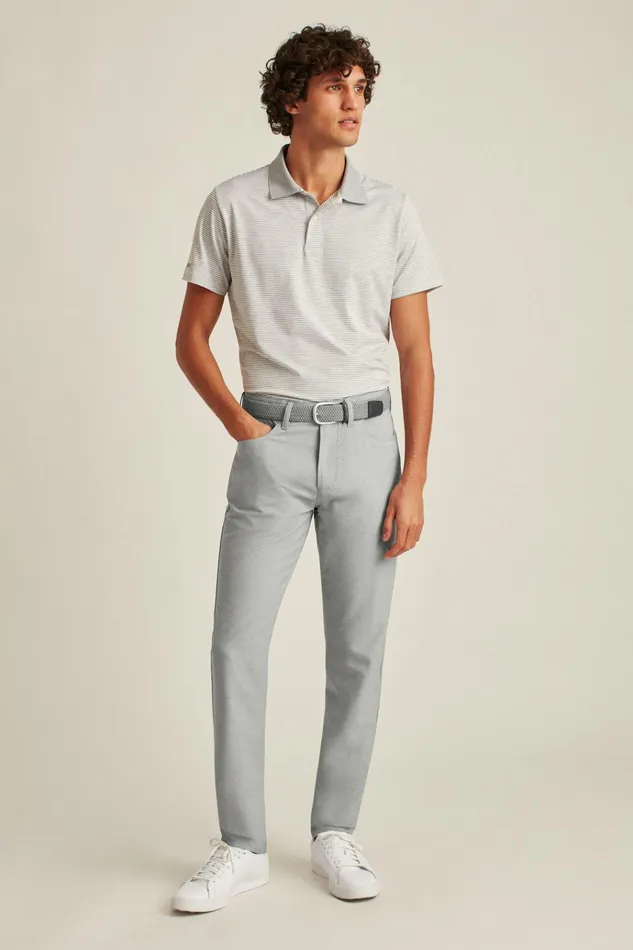 Men Golf Pants Bonobos Performance Link 5Pocket Pants Heather Grey