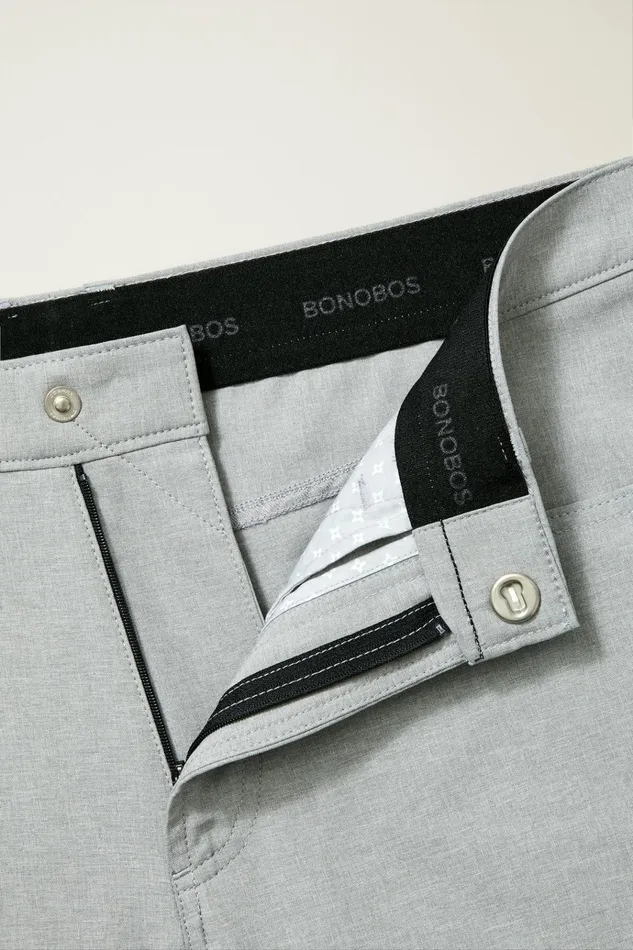 Men Golf Pants Bonobos Performance Link 5Pocket Pants Heather Grey