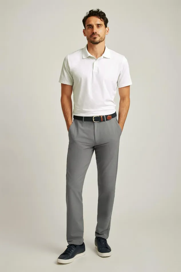Men Golf Pants Bonobos Performance Link Pants Ash Grey