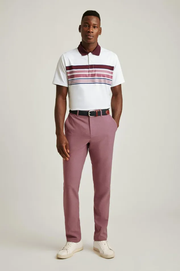 Men Golf Pants Bonobos Performance Link Pants Crushed Heather Violet