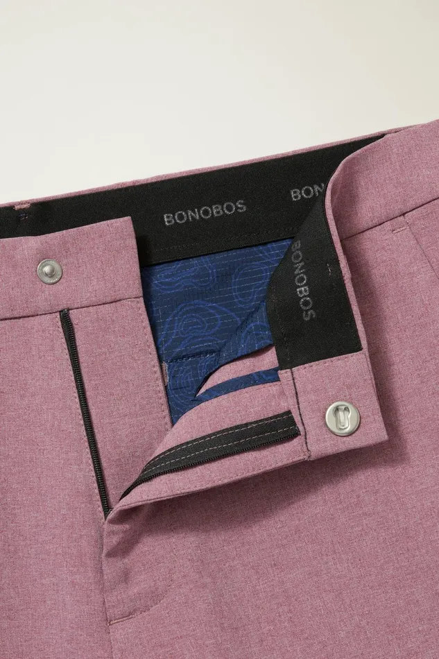 Men Golf Pants Bonobos Performance Link Pants Crushed Heather Violet
