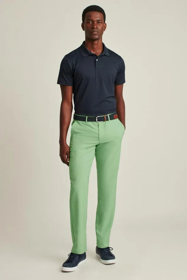 Men Golf Pants Bonobos Performance Link Pants Heather Green Grass