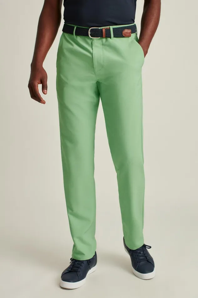 Men Golf Pants Bonobos Performance Link Pants Heather Green Grass