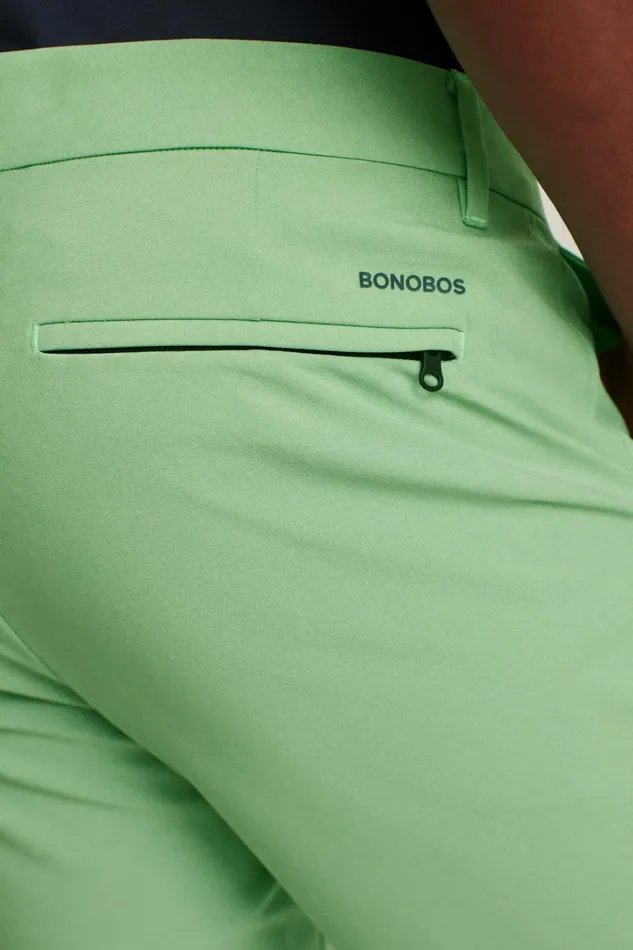 Men Golf Pants Bonobos Performance Link Pants Heather Green Grass