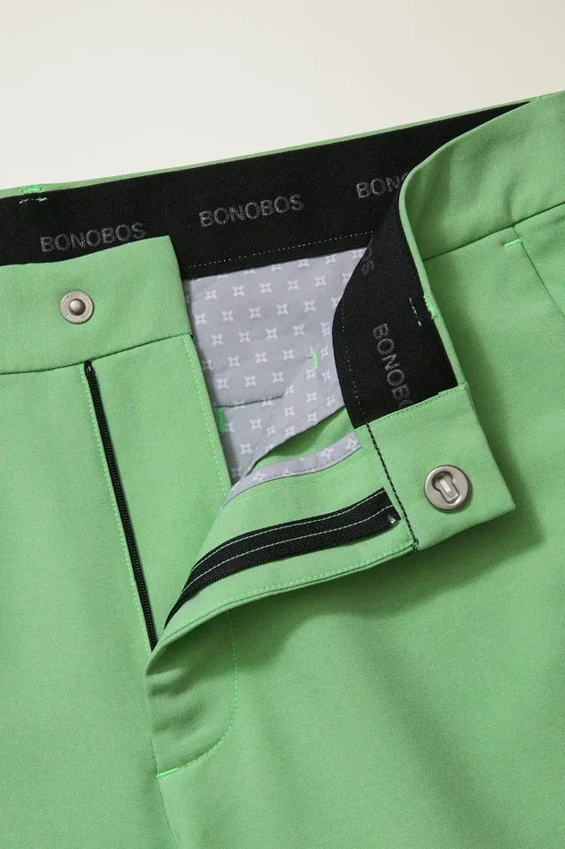 Men Golf Pants Bonobos Performance Link Pants Heather Green Grass