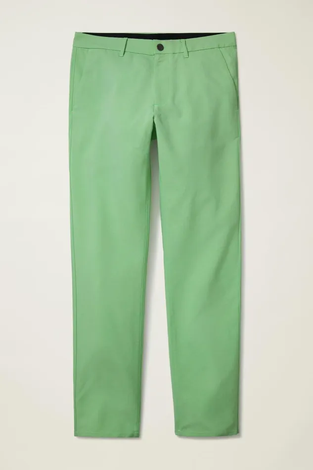 Men Golf Pants Bonobos Performance Link Pants Heather Green Grass