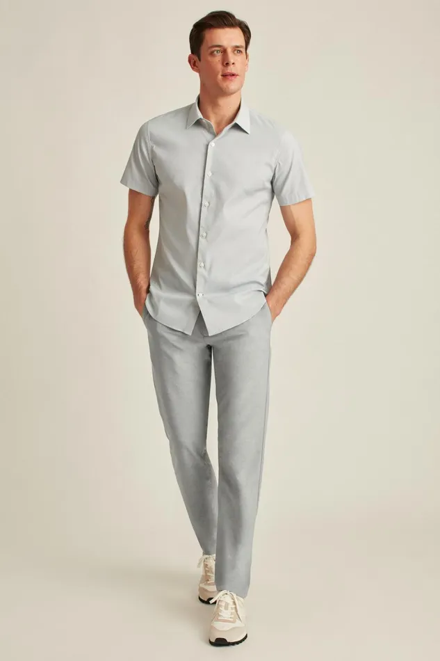Men Golf Pants Bonobos Performance Link Pants Heather Grey