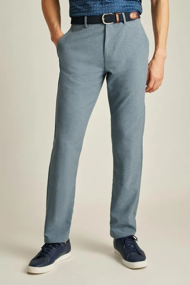 Men Golf Pants Bonobos Performance Link Pants Space Blue Heather