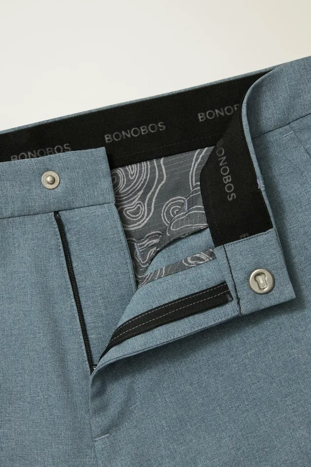 Men Golf Pants Bonobos Performance Link Pants Space Blue Heather