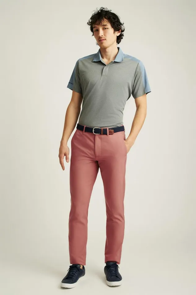 Men Golf Pants Bonobos Performance Link Pants Withered Rose